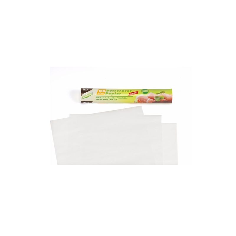 Butterbrotpapier 25 x 30 cm weiss - Bild 1