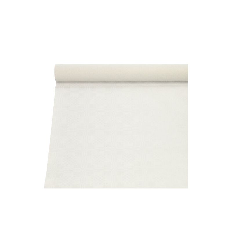 Papiertischdecke, weiss mit Damastprägung 10 x 1 m - Bild 1