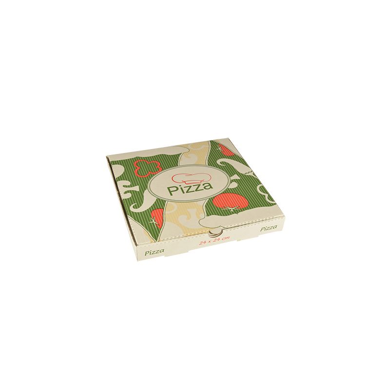 Pizzakartons, Cellulose "pure" eckig 24 x 24 x 3 cm - Bild 1