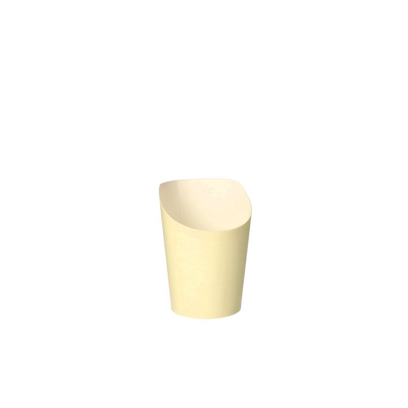 Snackbecher "To Go", Pappe 0,16 l Ø 7,5 cm · 9,9 cm beige - Bild 1