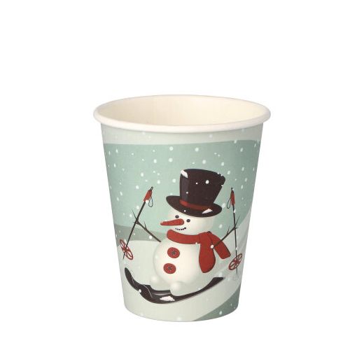 Bägare, papper "To Go" 0,2 l Ø 8 cm · 9,2 cm "Snowtime" 1