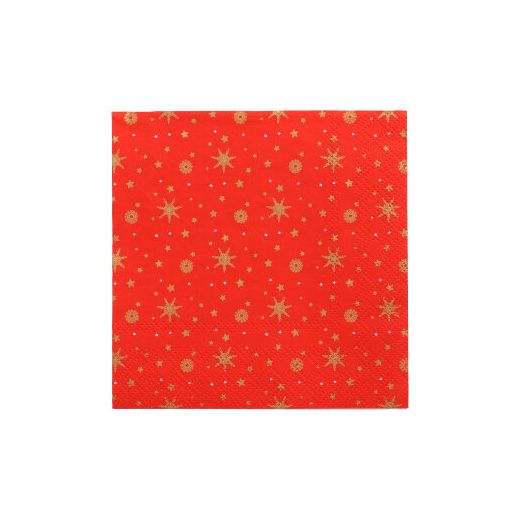 Servett, 3-lags 1/4-vikt 25 cm x 25 cm "Plain Christmas Trees" 1