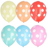 Ballonger Ø 29 cm sorterade färger "Dots"