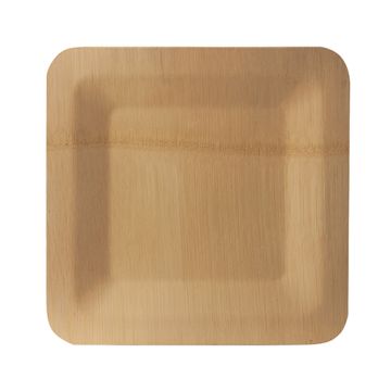 Tallrik, av bambu "pure" kantig 1,5 cm x 23 cm x 23 cm natur