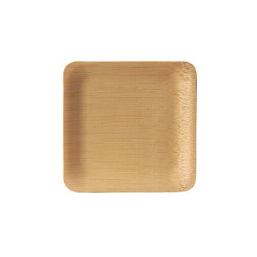 Fingerfood - Tallrik, bambu "pure" kantig 1,5 cm x 8,5 cm x 8,5 cm natur