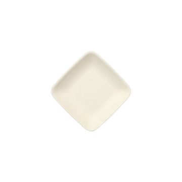 Fingerfood - Teller, sockerrör "pure" kantig 1,2 cm x 6,5 cm x 6,5 cm vit