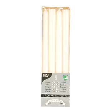 Antikljus Ø 2,2 cm · 25 cm creme av 100 % Stearin