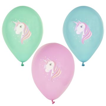 Ballonger Ø 29 cm sorterade färger "Unicorn"