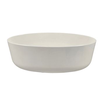 Återanvändbara matlådor oval 2400 ml 9,1 cm x 16,5 cm x 26 cm vit "Cella"