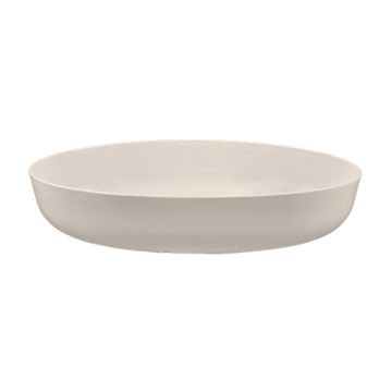 Återanvändbara matlådor oval 2400 ml 6,5 cm x 19,5 cm x 30,5 cm vit "Cella"