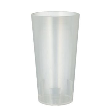 återanvändbara bägare 0,4 l Ø 7,5 cm · 14,5 cm transparent okrossbar