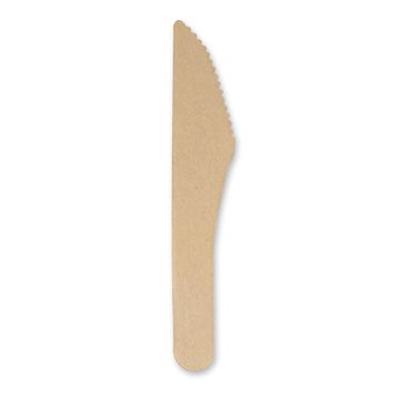 Kniv, papper "pure" 15,8 cm natur