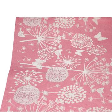 Duk, papper 3 m x 1,2 m fuchsia "Meadow"