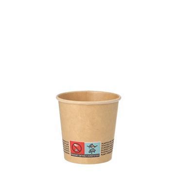 Bägare, papper 0,1 l Ø 6 cm · 6 cm brun