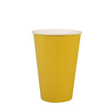 Bägare, papper 0,2 l Ø 7 cm · 9,7 cm gul