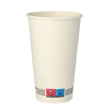 Bägare, papper "To Go" 0,4 l Ø 9 cm · 13,9 cm vit