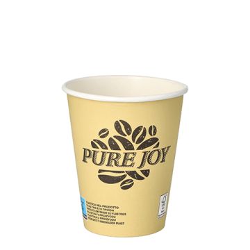 Bägare, papper "pure" 0,2 l Ø 8 cm · 9,2 cm creme "Pure Joy"