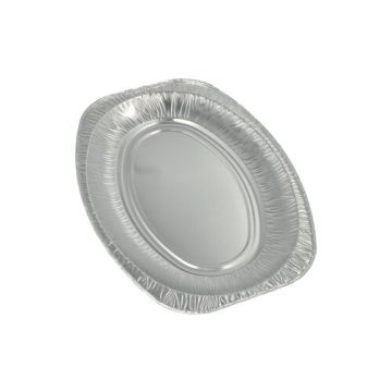 Serveringsfat, aluminium oval 35 cm x 24,5 cm