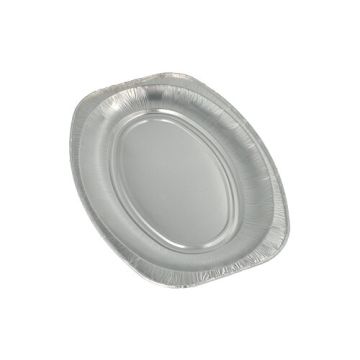 Serveringsfat, aluminium oval 35 cm x 24,5 cm