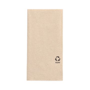 Servetter, 2-lags 1/8-vikt 33 cm x 33 cm natur av återvunnet papper