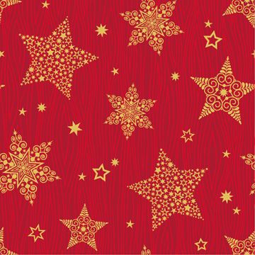 Servett, 3-lags 1/4-vikt 25 cm x 25 cm "Christmas Shine"