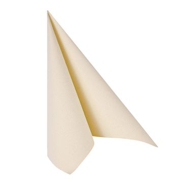 Servetter "ROYAL Collection" 1/4-vikt 40 cm x 40 cm creme med förpackning av papper