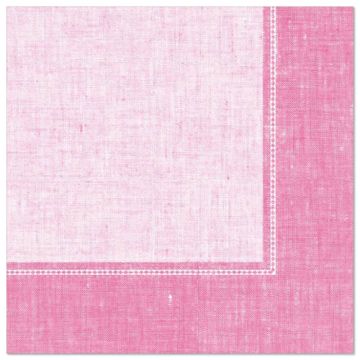 Servetter "ROYAL Collection" 1/4-vikt 40 cm x 40 cm rosa "Linum"