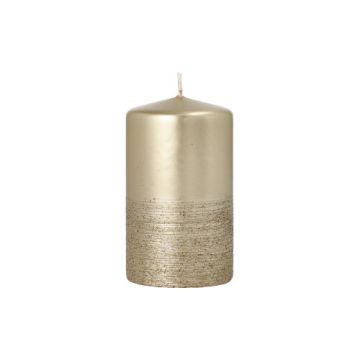 Blockljus "Safe Candle" Ø 60 mm · 100 mm guld "Fia" singel förpackad