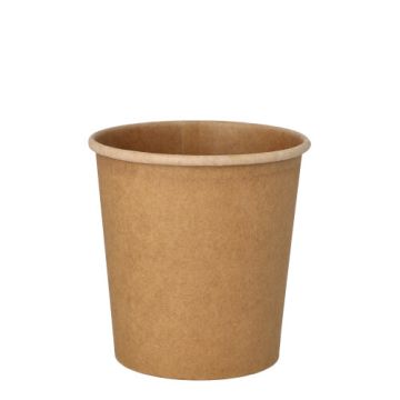 Soppskålar, papper "pure" rund 470 ml Ø 9,8 cm · 10 cm brun 