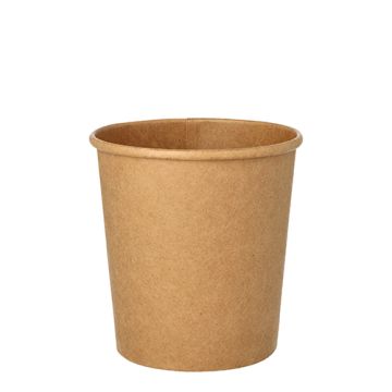 Soppskålar, papper rund 470 ml Ø 9,8 cm · 10 cm brun