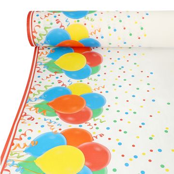 Bordsduk, tygliknande, nonwoven "soft selection plus" 40 m x 1,18 m "Lucky Balloons"