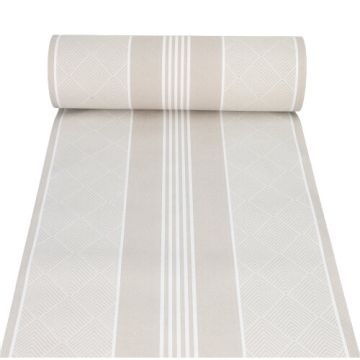 Bordslöpare, tygliknande, PV-Tissue mix "ROYAL Collection" 24 m x 40 cm creme "Elegance"