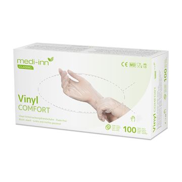 "Medi-Inn® PS" Handskar, Vinyl, opudrade "Comfort" Storlek L