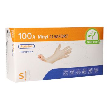 "Medi-Inn® PS" Handskar, Vinyl, opudrade "Comfort" Storlek S