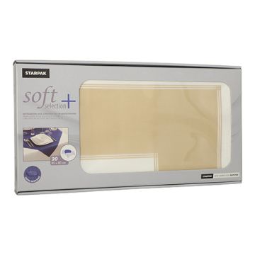 Snibbdukar, tygliknande, nonwoven "soft selection plus" 80 cm x 80 cm sand "Frame"