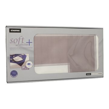 Snibbdukar, tygliknande, nonwoven "soft selection plus" 80 cm x 80 cm grå "Frame"