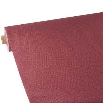 Bordsduk, tygliknande, nonwoven "soft selection plus" 25 m x 1,18 m vinröd