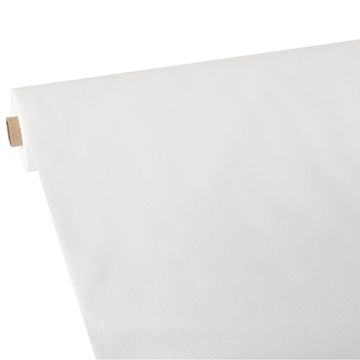 Bordsduk, tygliknande, nonwoven "soft selection plus" 25 m x 0,9 m vit