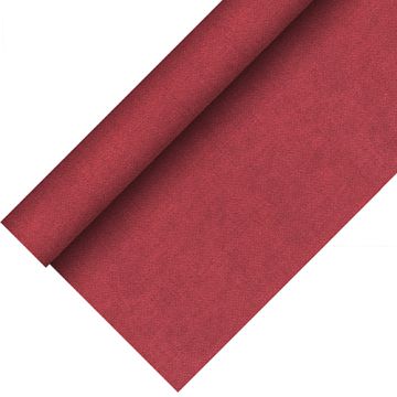 Bordsduk, tygliknande, PV-Tissue mix "ROYAL Collection Plus" 20 m x 1,18 m vinröd